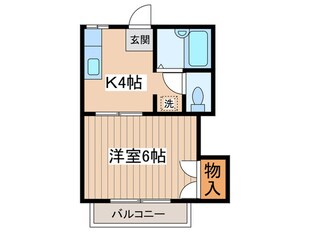 コーポ相沢Ｂの物件間取画像